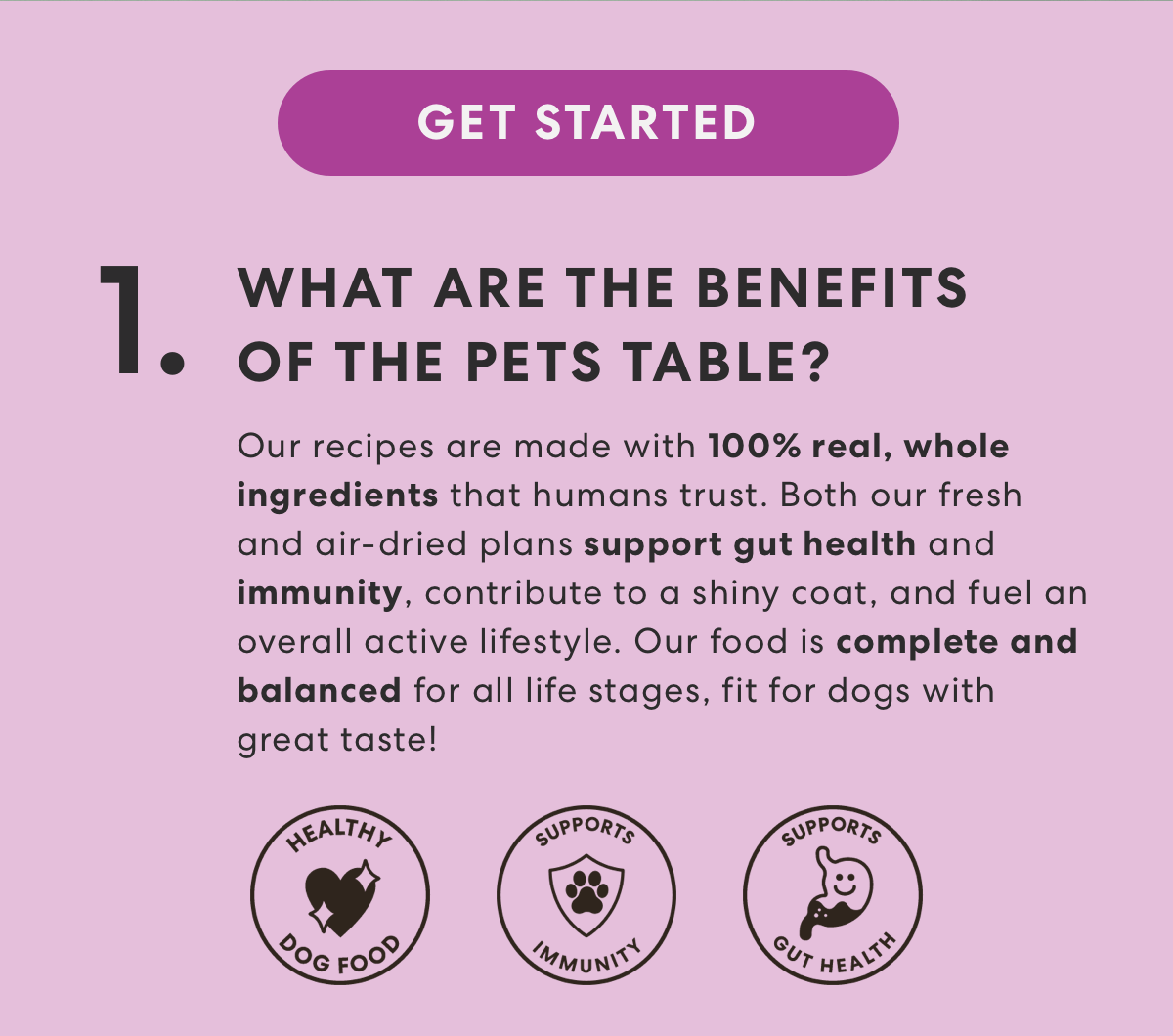 [Banner] The Benefits of The Pets Table