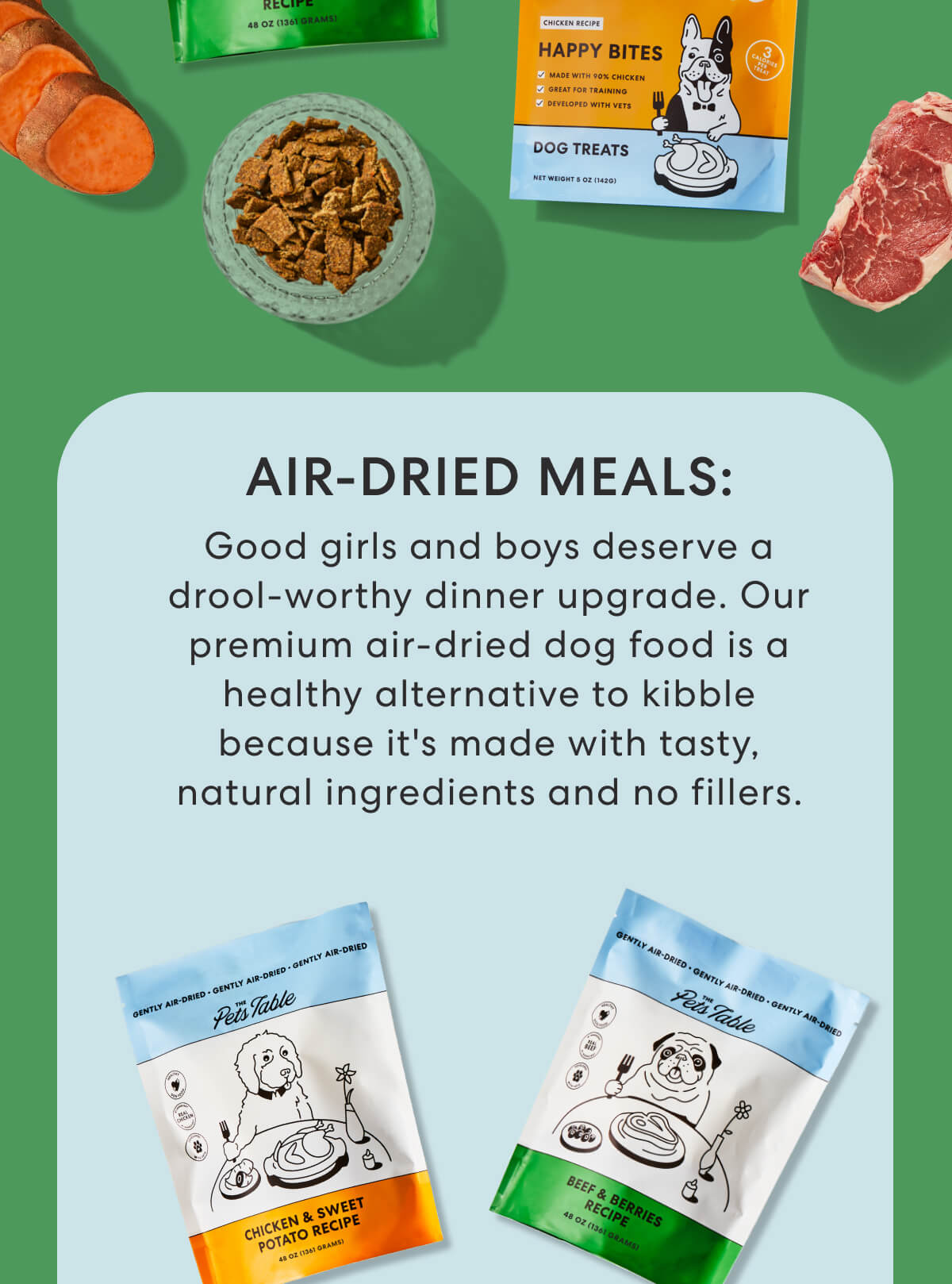 [Banner] Air-Dried Dog Food & Treats!